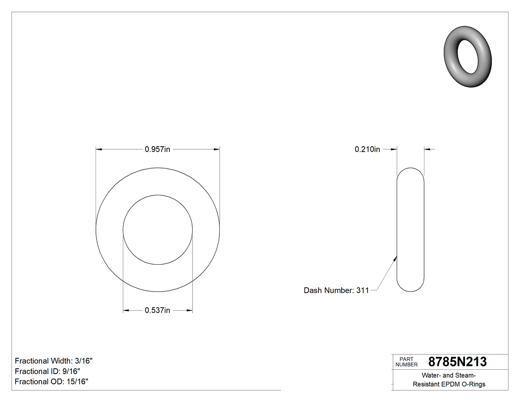 Technical drawing - 8785N213